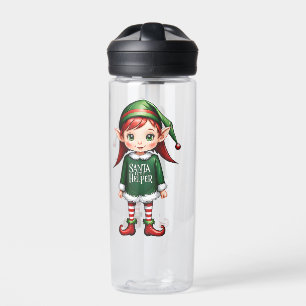 Santas Little Helper Elf Feierliche Weihnachten Trinkflasche