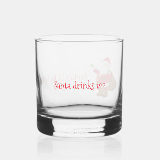 Santa's Little Helper Frohe Weihnachten Anpassbar Whiskyglas