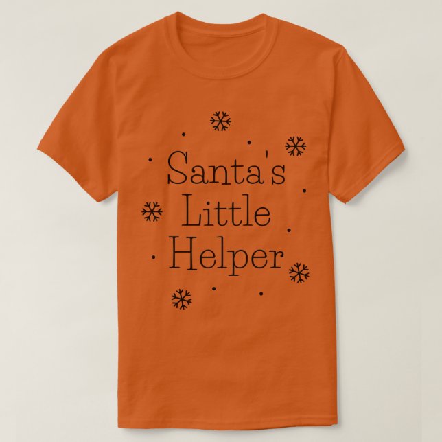 Santas Little Helper Niedliches Weihnachtsdesign m T-Shirt (Design vorne)
