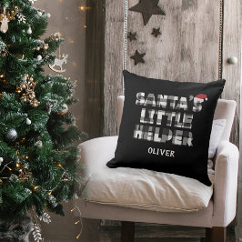 Santa's little helper Personalized  Kissen