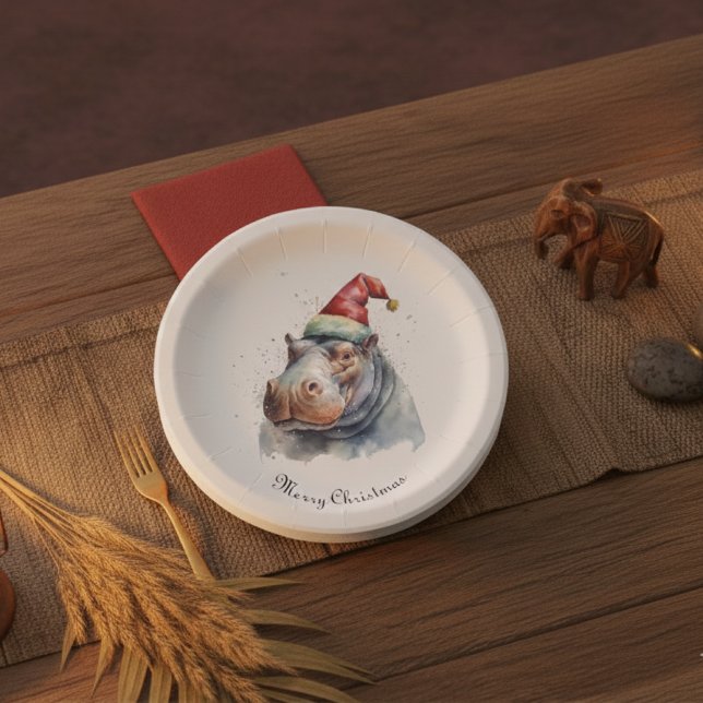 Santa's Little Hippo, Brauch Pappteller (Von Creator hochgeladen)