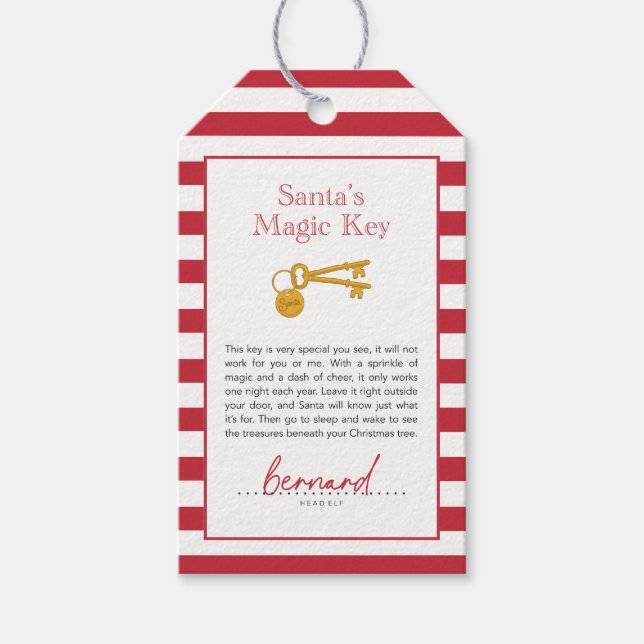 Santas Magic Key Geschenkanhänger (Vorderseite)