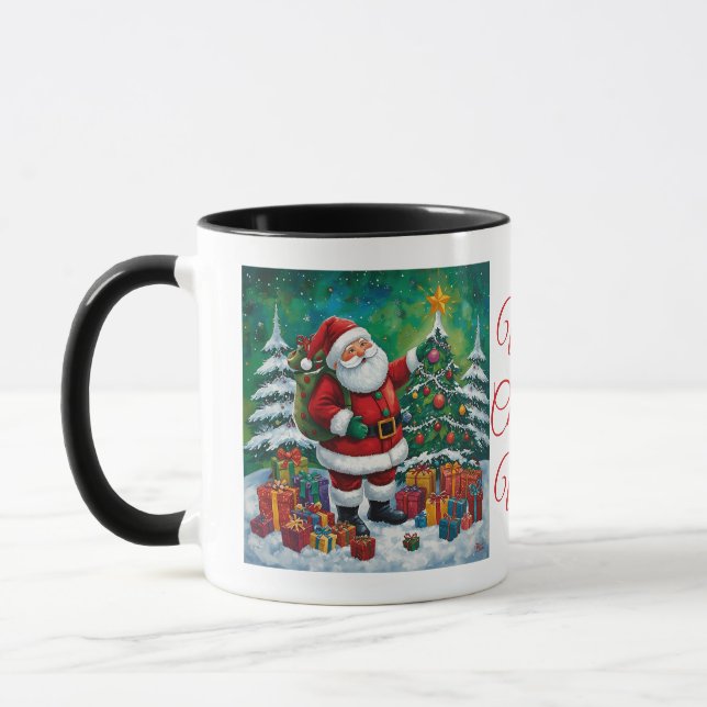 Santas magischer Weihnachtsbecher Tasse (Links)