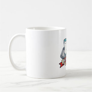Santas Milch und Kekse Retro-Weihnachtskunst Kaffeetasse