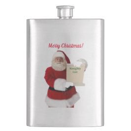 Santas Naughty List Flask Flachmann