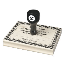 Santa's Nice List Certificate Wood Art Stamp Gummistempel