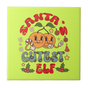Santa's Niedlicher Elf-80881 Fliese
