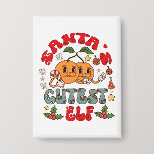 Santa's Niedlicher Elf Sublimation-80881 Button