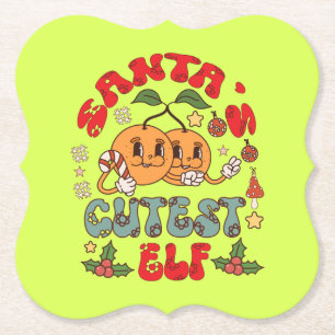Santa's Niedlicher Elf Sublimation-80881 Untersetzer