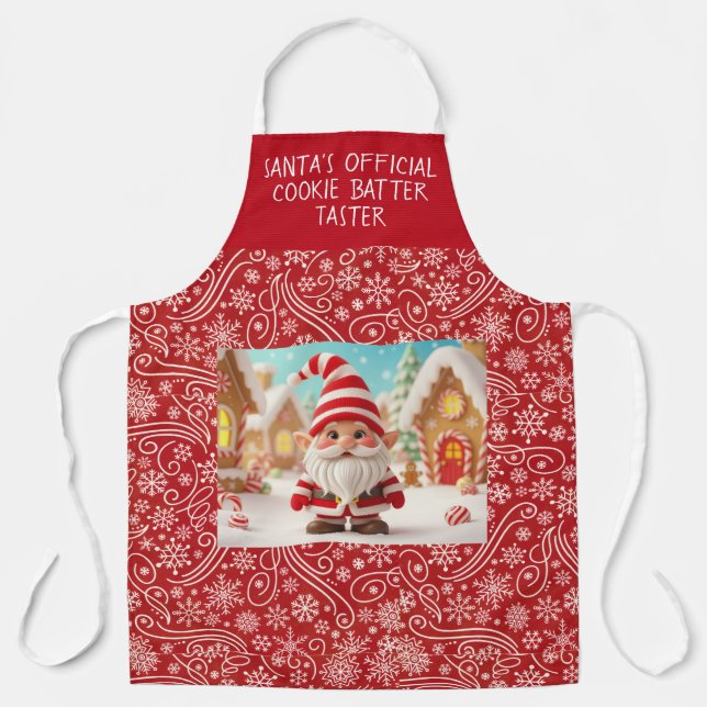 Santa's Official Cookie batter taster Schürze (Vorderseite)