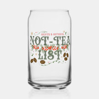 Santa's offizielle Nicht-Tee-Liste Frosted Weihnac