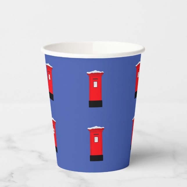 Santas Postbox Paper Cup Pappbecher (Links)