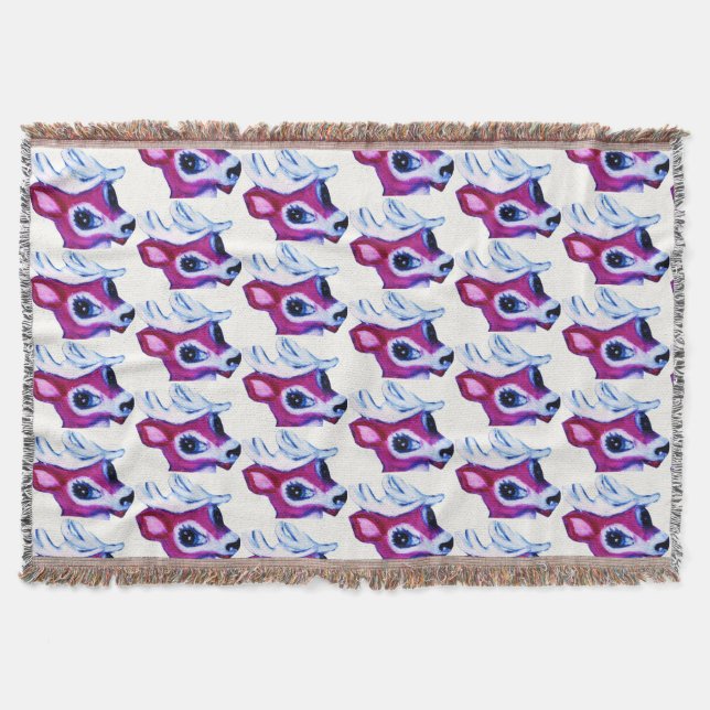 SANTAS REINDEER throw Decke (Vorderseite)