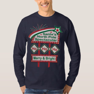 Santas Retro-Marquee – Ho Ho Ho Fröhlich & Hell T-Shirt
