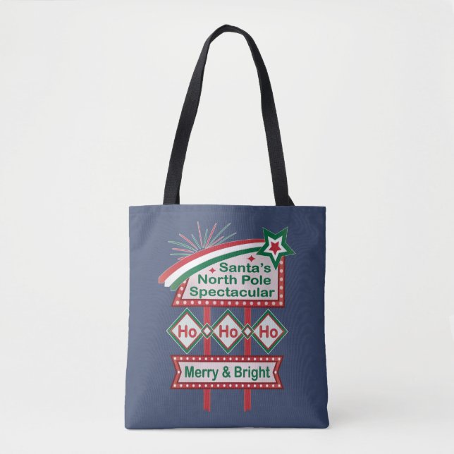 Santa's Retro Marquee - Ho Ho Ho Merry & Bright (Vorderseite)
