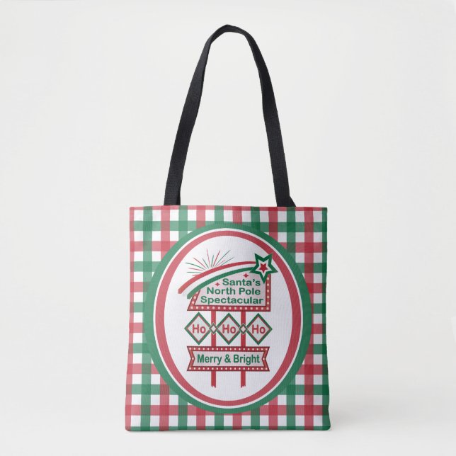 Santa's Retro Marquee - Ho Ho Ho Merry & Bright (Vorderseite)
