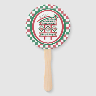 Santa's Retro Marquee - Ho Ho Ho Merry & Bright Fächer