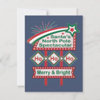 Santa's Retro Marquee - Ho Ho Ho Merry & Bright
