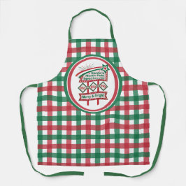 Santa's Retro Marquee - Ho Ho Ho Merry & Bright Schürze