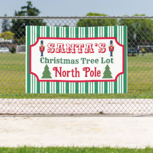 Santas Retro-Weihnachtsbaum-Los-Banner Banner