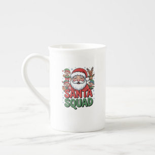 Santas schlechter Einfluss (Lustiger Santa-Trupp) Prozellantasse