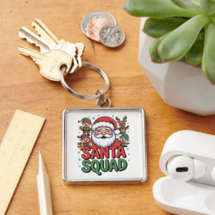 Santas schlechter Einfluss (Lustiger Santa-Trupp) Schlüsselanhänger