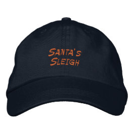 Santa's Schlitten Navy Maßgeschneiderte Einstellba Bestickte Baseballkappe