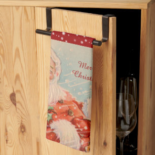 Santas Schlittenfahrt Geschirrtuch