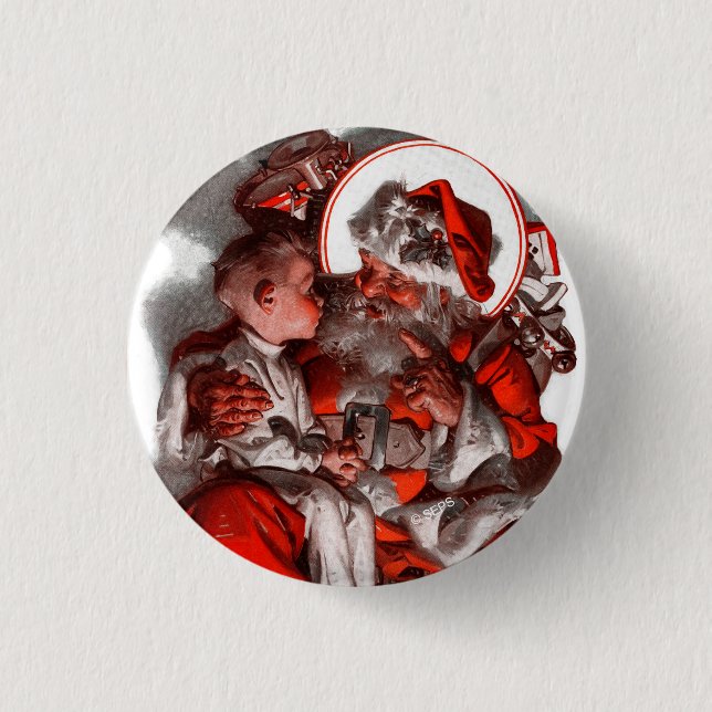 Santas Schoß Button (Vorderseite)