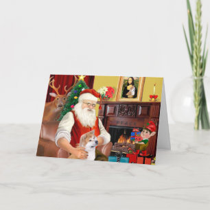 Santa's Shiba Inu (lkup) Feiertagskarte