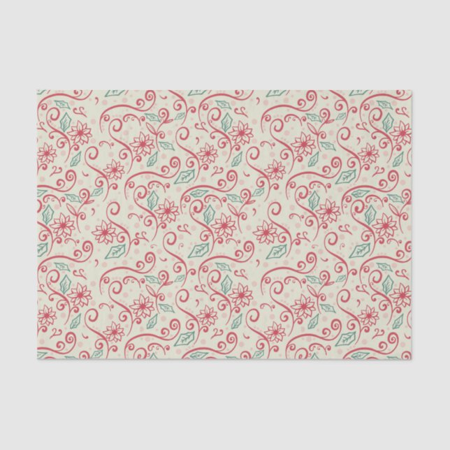 Santas Sleigh Cutout Blüh Seidenpapier (Vorderseite)