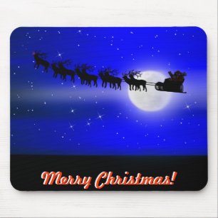 Santa's Sleigh Ride Mousepad