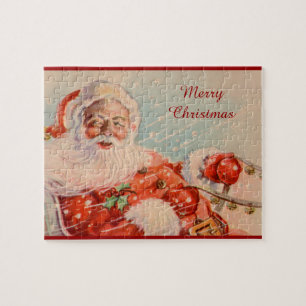 Santas Sleigh Ride Vintage Puzzle