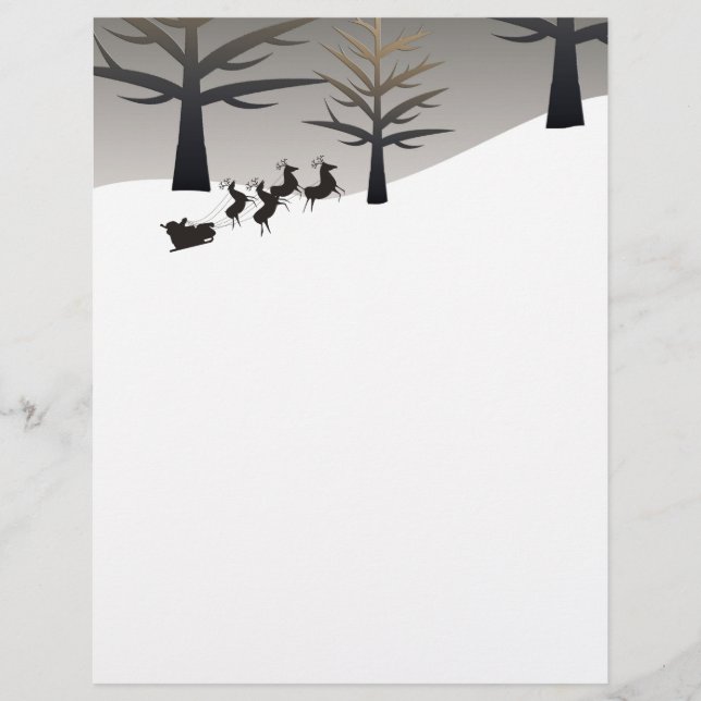 Santa's Sleigh und Tree Sihouette (Vorderseite)