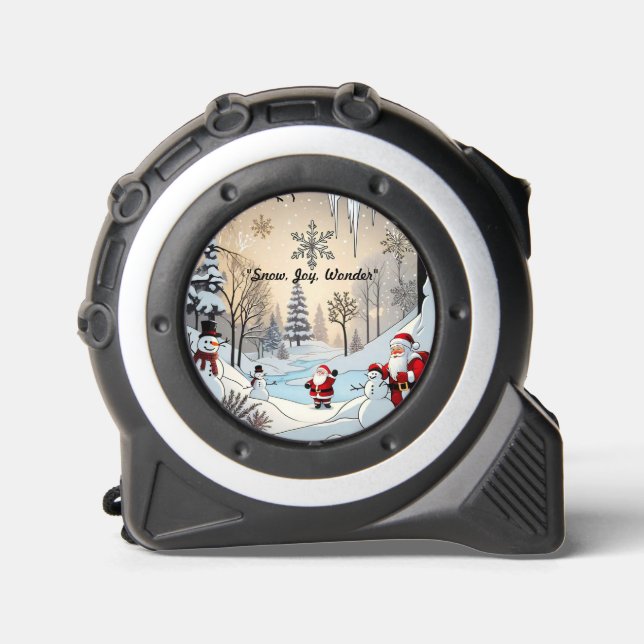 "Santa's Snowy Journey" Maßband (Vorderseite)