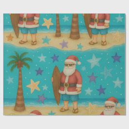 Santa's StarSurf Geschenkpapier