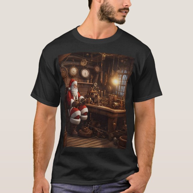 Santa's Steampunk Workshop T-Shirt (Vorderseite)