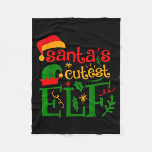 Santas süßester Elf Baby-Schlafanzug Weihnachten J Fleecedecke
