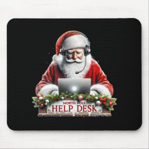 Santas Tech-Support Santas Hilfe am Nordpol Chris Mousepad