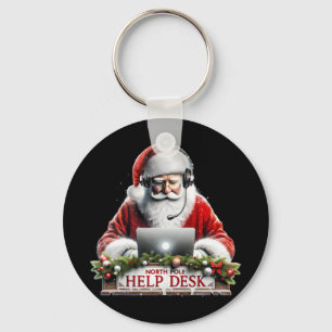 Santas Tech-Support Santas Hilfe am Nordpol Chris Schlüsselanhänger
