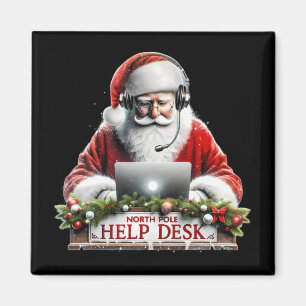 Santas Tech-Support Santas Nordpol-Hilfe Chris Magnet