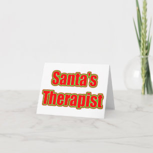 Santa's Therapist Feiertagskarte