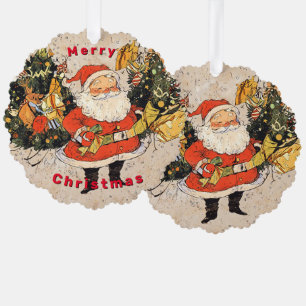 Santa's Trees - Weihnachten Ornament Karte