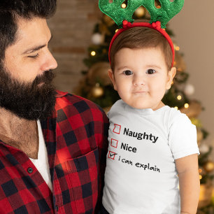 Santas unartige Liste - Ich kann es erklären Baby T-shirt