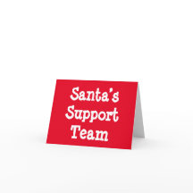 Santa's Unterstützungsteam Karte