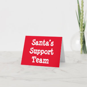 Santa's Unterstützungsteam Karte