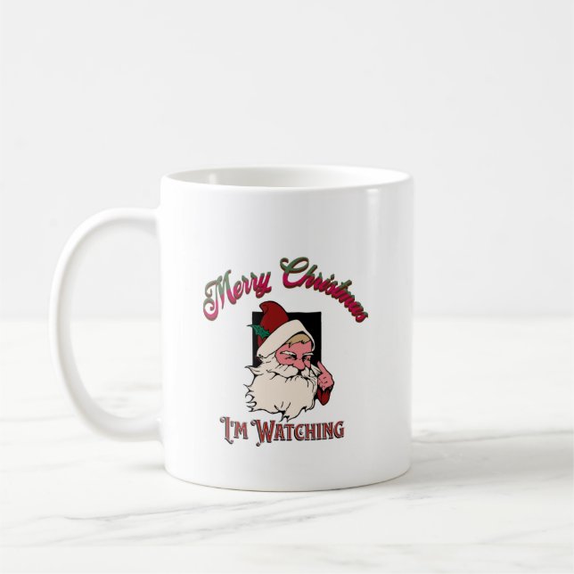 Santas Watching Kaffeetasse (Links)