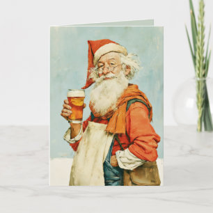 Santas Weihnachtsbierpause Karte