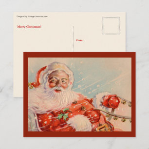 Santas Weihnachtsfahrt Postkarte