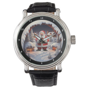 Santas Weihnachtsglocke Winter Armbanduhr